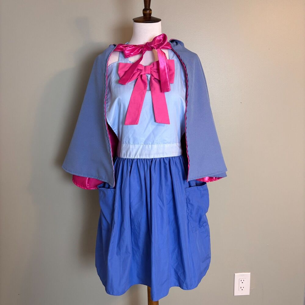 Women's Costume Fairy Godmother Apron Cape Set Cinderella Disney Cosplay LG/XL